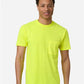 Tultex 293 Unisex Heavyweight Jersey Pocket T-Shirt - Front view