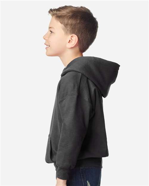 Gildan 18500B Youth Heavy Blend? Hooded Sweatshirt - Side view