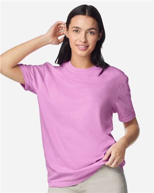 Comfort Colors 1717 Unisex Garment-Dyed Heavyweight T-Shirt - Front view