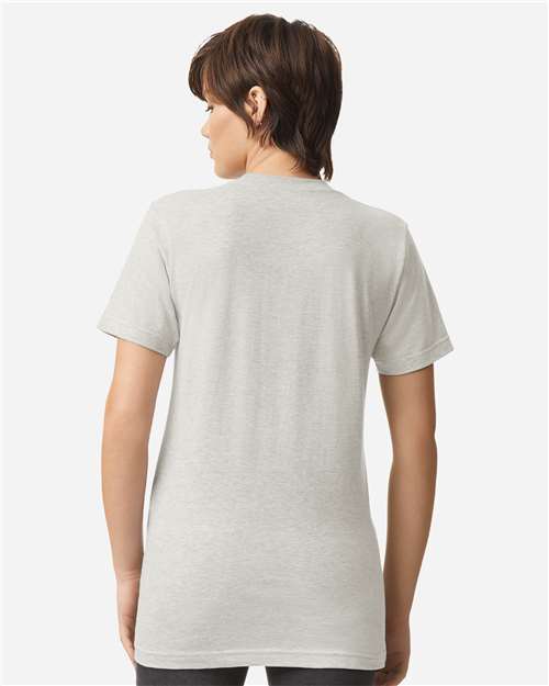 American Apparel 2001 Unisex Fine Jersey Tee - Back view