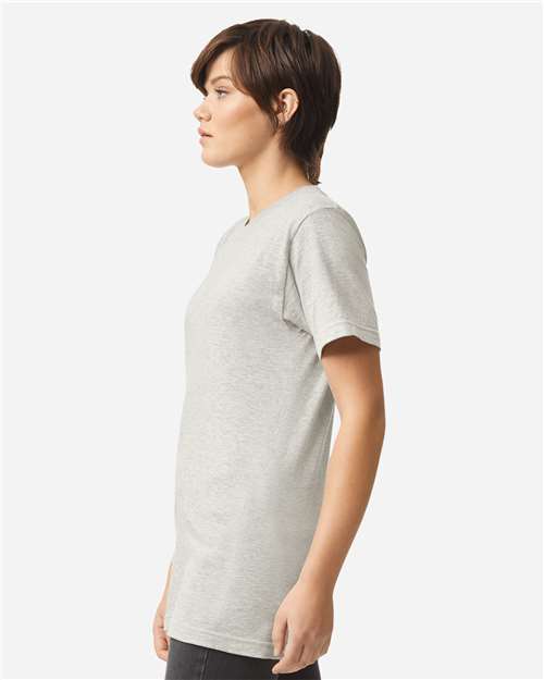 American Apparel 2001 Unisex Fine Jersey Tee - Side view