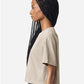 American Apparel 1302GD Women's Heavyweight Cotton Garment-Dyed Boxy Cropped Tee - Side view