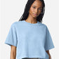 American Apparel 1302GD Women's Heavyweight Cotton Garment-Dyed Boxy Cropped Tee - Front view