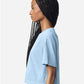 American Apparel 1302GD Women's Heavyweight Cotton Garment-Dyed Boxy Cropped Tee - Side view