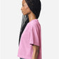 American Apparel 1302GD Women's Heavyweight Cotton Garment-Dyed Boxy Cropped Tee - Side view
