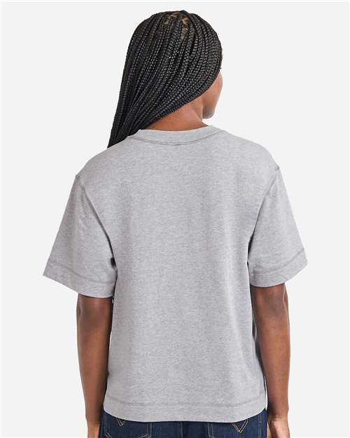 American Apparel 13ML0 Unisex Heavyweight Cotton Boxy Tee - Back view