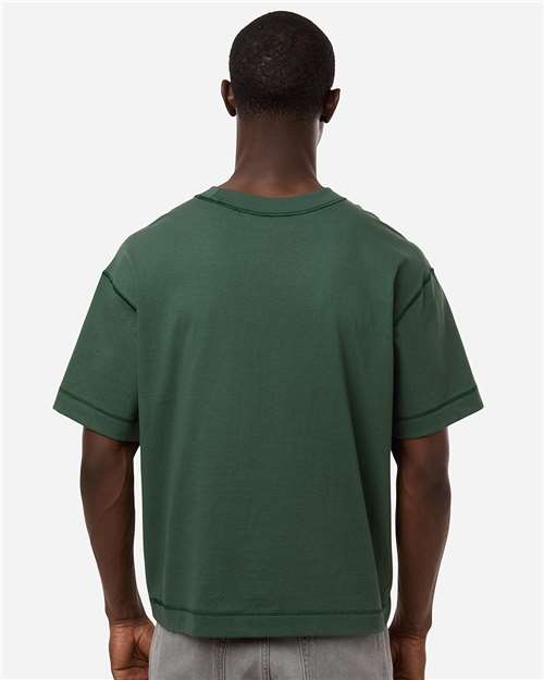 American Apparel 13ML0 Unisex Heavyweight Cotton Boxy Tee - Back view