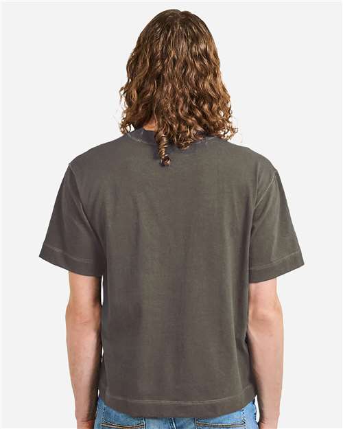 American Apparel 13ML0 Unisex Heavyweight Cotton Boxy Tee - Back view