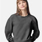 Comfort Colors 1566L Women's Garment-Dyed Mid-Length Crewneck Sweatshirt - Front view