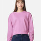 Comfort Colors 1566L Women's Garment-Dyed Mid-Length Crewneck Sweatshirt - Front view