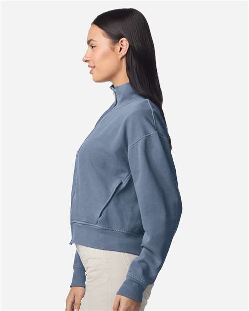 Comfort Colors 1570L Women's Garment-Dyed Full-Zip Jacket - Side view
