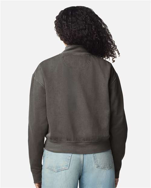 Comfort Colors 1570L Women's Garment-Dyed Full-Zip Jacket - Back view