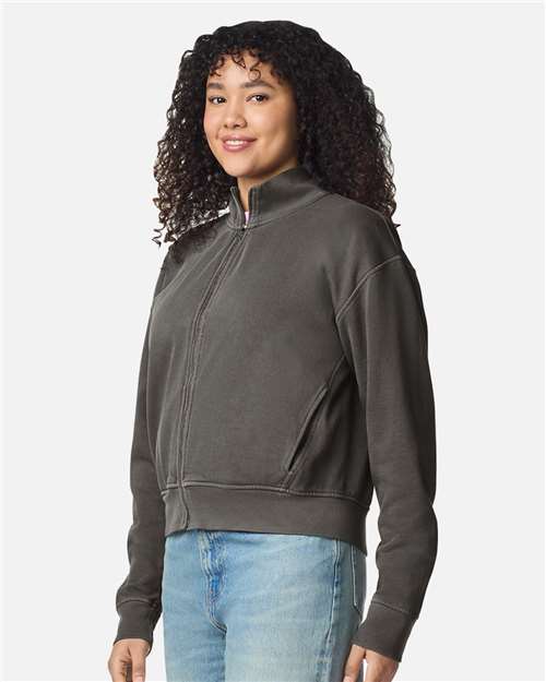 Comfort Colors 1570L Women's Garment-Dyed Full-Zip Jacket - Side view