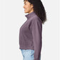 Comfort Colors 1580L Women's Garment-Dyed Mid-Length Quarter-Zip Sweatshirt - Side view