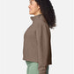 Comfort Colors 1580L Women's Garment-Dyed Mid-Length Quarter-Zip Sweatshirt - Side view