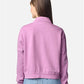 Comfort Colors 1580L Women's Garment-Dyed Mid-Length Quarter-Zip Sweatshirt - Back view