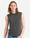 American Apparel 207GD Unisex Heavyweight Cotton Garment-Dyed Boxy Muscle Tee - Front view