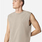 American Apparel 207GD Unisex Heavyweight Cotton Garment-Dyed Boxy Muscle Tee - Front view