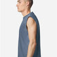 American Apparel 207GD Unisex Heavyweight Cotton Garment-Dyed Boxy Muscle Tee - Side view