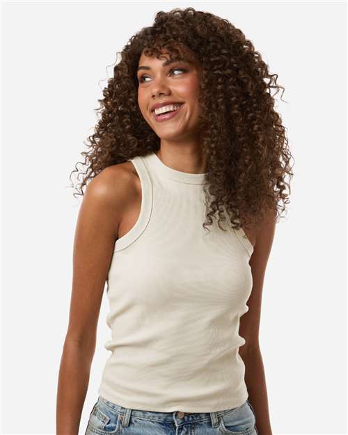 American Apparel BR2101 Women's Baby Rib Fitted Tank - Front view