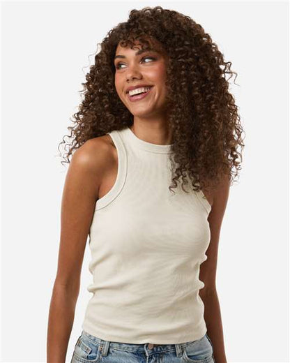 American Apparel BR2101 Women's Baby Rib Fitted Tank - Front view