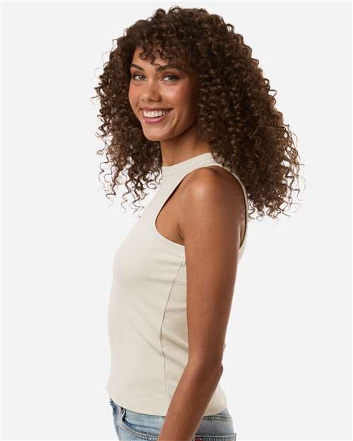 American Apparel BR2101 Women's Baby Rib Fitted Tank - Side view
