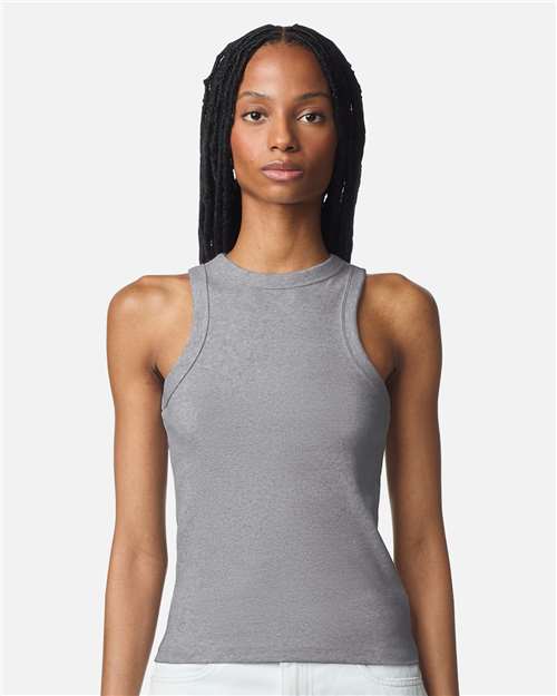 American Apparel BR2101 Women's Baby Rib Fitted Tank - Front view