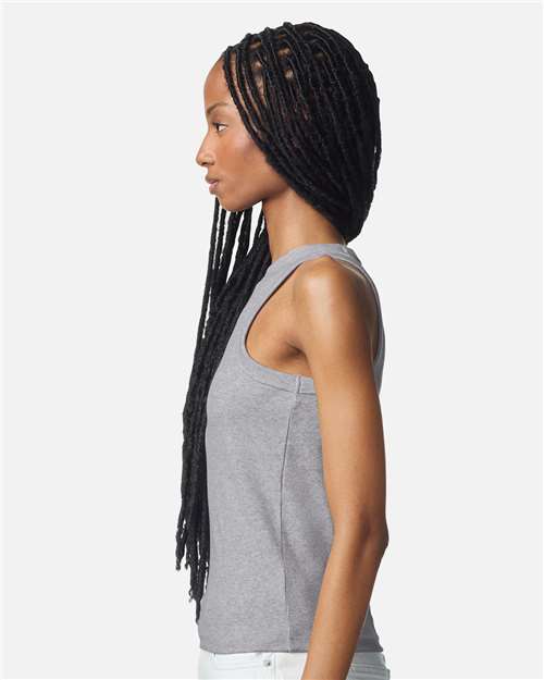 American Apparel BR2101 Women's Baby Rib Fitted Tank - Side view