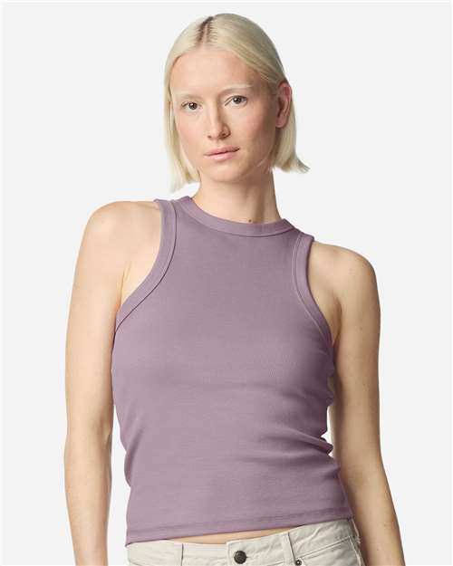 American Apparel BR2101 Women's Baby Rib Fitted Tank - Front view