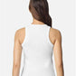 American Apparel BR2101 Women's Baby Rib Fitted Tank - Back view