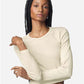 American Apparel BR2107 Women's Baby Rib Long Sleeve Fitted Tee - Front view