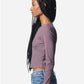 American Apparel BR2107 Women's Baby Rib Long Sleeve Fitted Tee - Side view