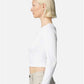 American Apparel BR2107 Women's Baby Rib Long Sleeve Fitted Tee - Side view
