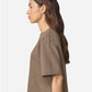 American Apparel FTCB0 Women's French Terry Mid-Length Boxy Top - Side view