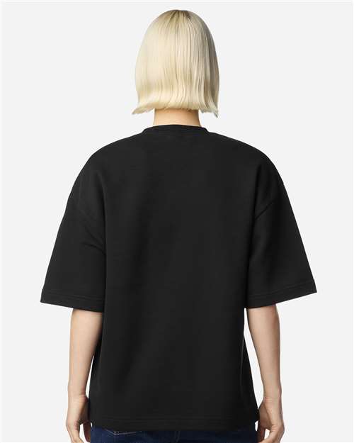 American Apparel FTEX00 Unisex French Terry Oversized Boxy Top - Back view