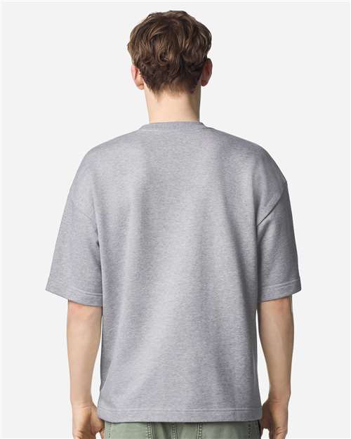 American Apparel FTEX00 Unisex French Terry Oversized Boxy Top - Back view