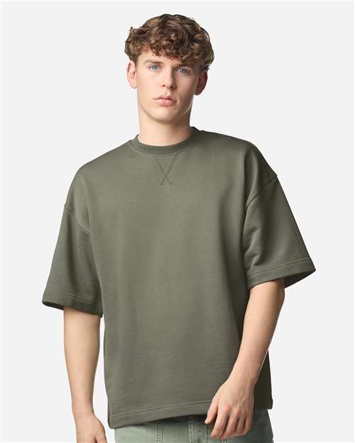 American Apparel FTEX00 Unisex French Terry Oversized Boxy Top - Front view