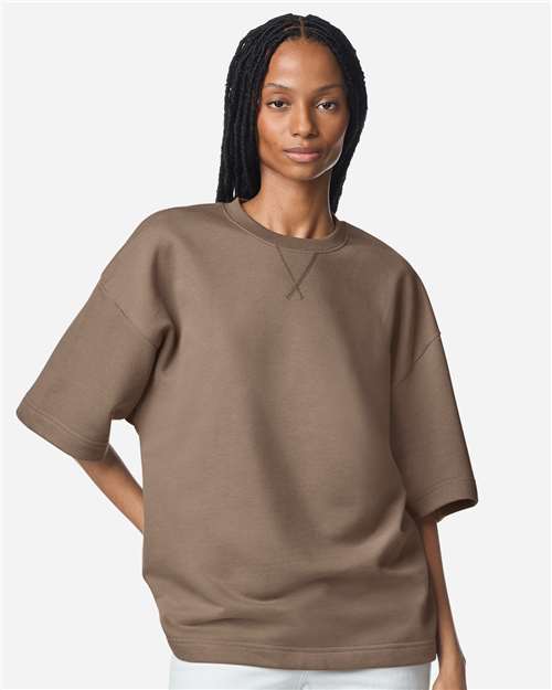 American Apparel FTEX00 Unisex French Terry Oversized Boxy Top - Front view