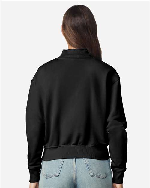 American Apparel FTJ00 Women's French Terry Full-Zip Jacket - Back view