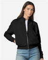 American Apparel FTJ00 Women's French Terry Full-Zip Jacket - Front view