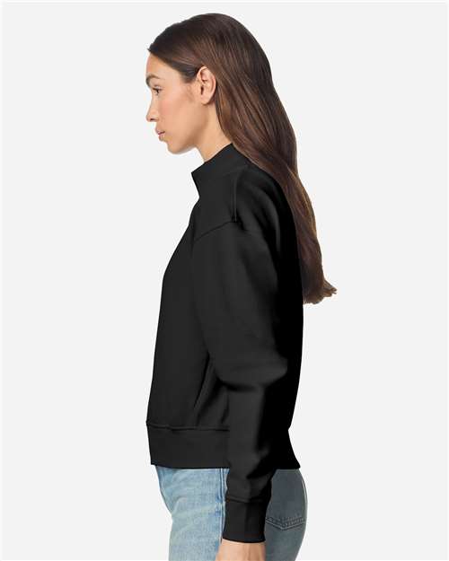 American Apparel FTJ00 Women's French Terry Full-Zip Jacket - Side view