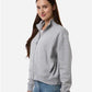 American Apparel FTJ00 Women's French Terry Full-Zip Jacket - Side view