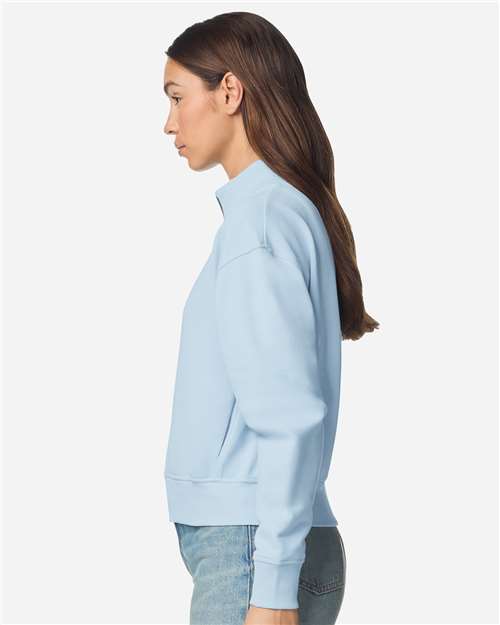 American Apparel FTJ00 Women's French Terry Full-Zip Jacket - Side view