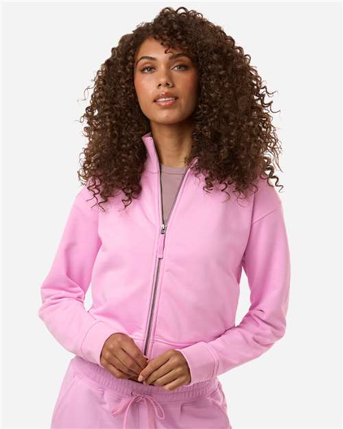 American Apparel FTJ00 Women's French Terry Full-Zip Jacket - Front view