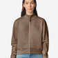 American Apparel FTJ00 Women's French Terry Full-Zip Jacket - Front view