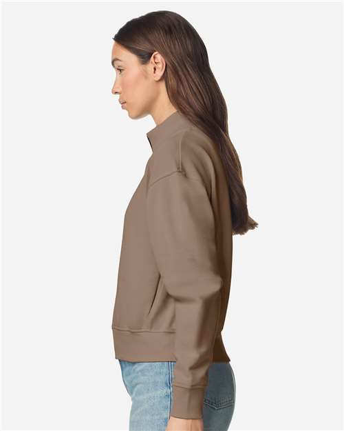 American Apparel FTJ00 Women's French Terry Full-Zip Jacket - Side view