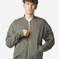 American Apparel FTJ77 Unisex French Terry Bomber Jacket - Front view