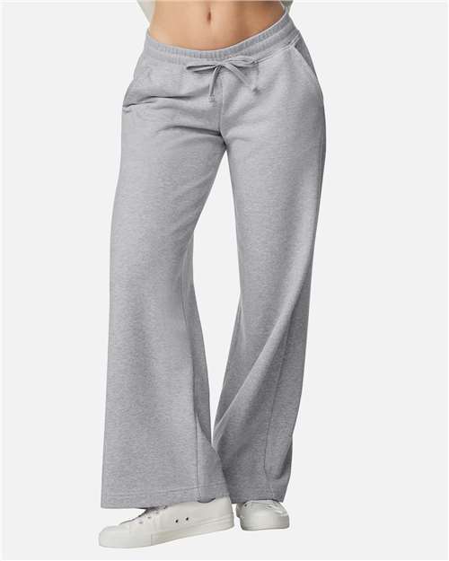 American Apparel FTP00 Women's French Terry Wide Leg Pants - Front view