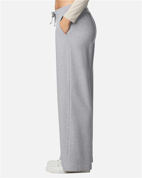 American Apparel FTP00 Women's French Terry Wide Leg Pants - Side view