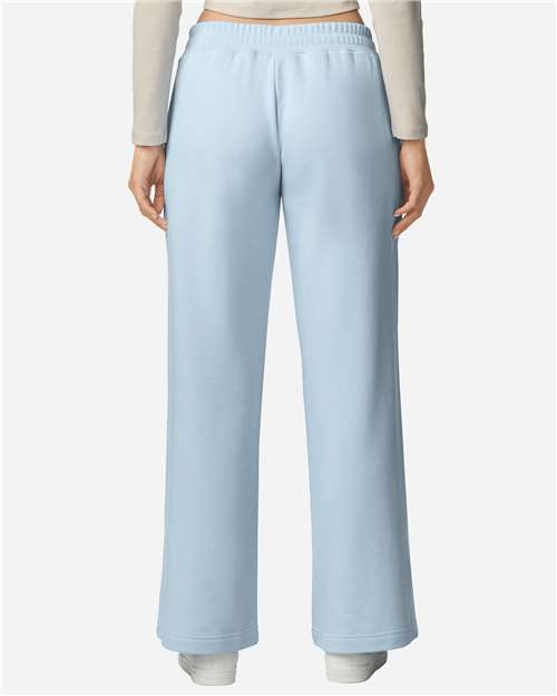 American Apparel FTP00 Women's French Terry Wide Leg Pants - Back view